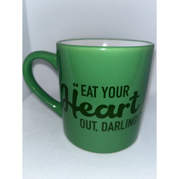Green M&M Coffee Mug Eat Your Heart Out Darling - Picture 3 of 6